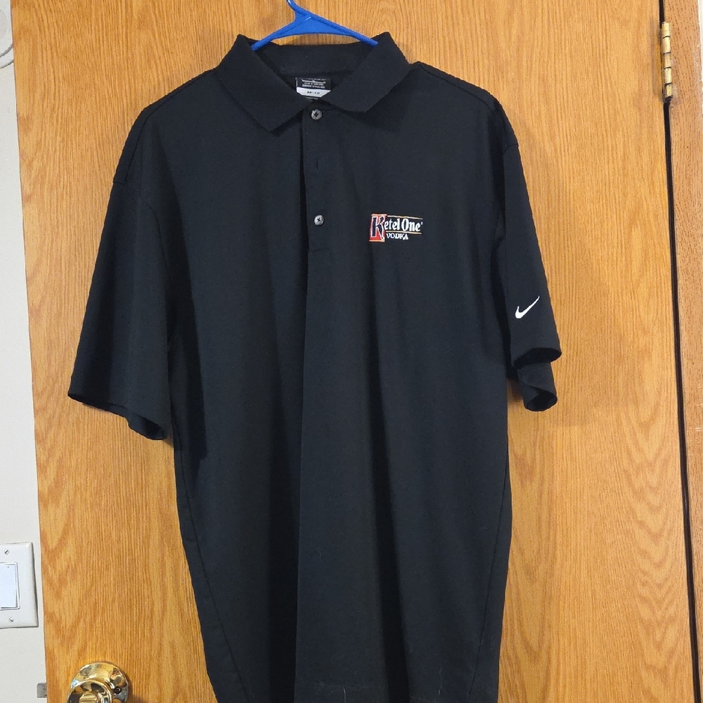 Nike Black Polo Shirt with Logo
